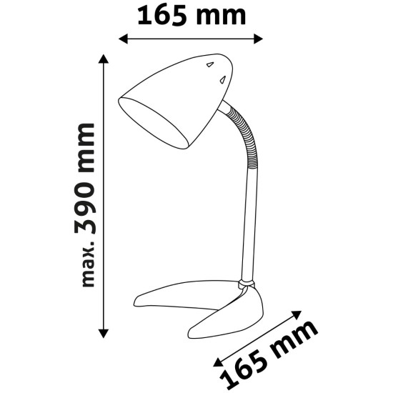 Avide Basic Φωτιστικό Γραφείου C Base S Ασημί Avide Basic Φωτιστικό Γραφείου C Base S Ασημί