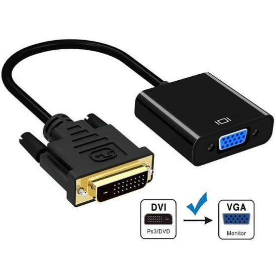 Μετατροπέας DVI Αρσ./ VGA Θηλ. Μετατροπέας DVI Αρσ./ VGA Θηλ.