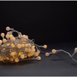 Entac Χριστουγεννιάτικα Λαμπάκια σε σχήμα Μπάλας 15mm IP44 120LED 9m Θερμό Λευκό