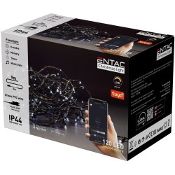 Entac Χριστουγεννιάτικα Λαμπάκια IP44 120 LED Θερμό 9m Tuya