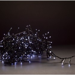 Entac Χριστουγεννιάτικα Λαμπάκια IP44 400 LED Ψείρες Ψυχρό 8m