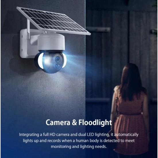 EDUP 4G Solar 3MP Camera IP66 Outdoor