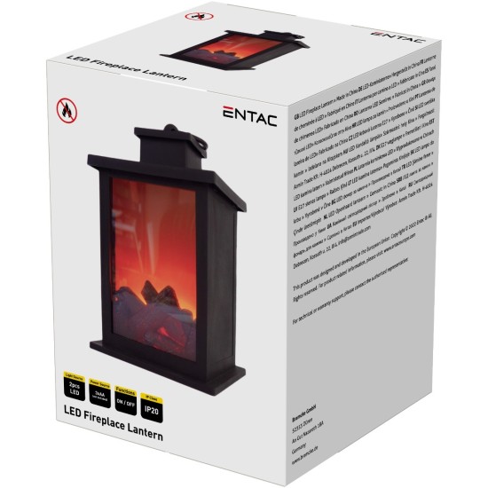 Entac LED Τζάκι 17εκ  (3xAA Δεν περιλαμβ.)