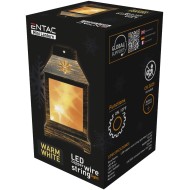 Entac LED Mini Χάλκινο Φανάρι Χάλκινο 12cm