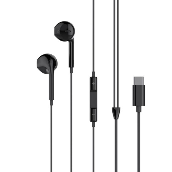 XO EP72 2ης Γενιάς Type-C Handsfree Μαύρο με Ψηφιακή Αποκωδικοποίηση XO EP72 2ης Γενιάς Type-C Handsfree Μαύρο με Ψηφιακή Αποκωδικοποίηση