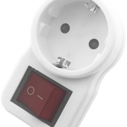 Entac Αντάπτορας Σούκο Με Διακόπτη EPAG-1EE-SW