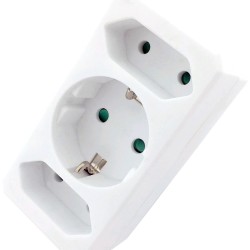 Entac Αντάπτορας Σούκο Σε 2 Διπολικά +1 Σούκο EPAG-1EE2E Entac Αντάπτορας Σούκο Σε 2 Διπολικά +1 Σούκο EPAG-1EE2E