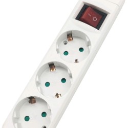 Entac Πολύπριζο 3 Θέσεων Με Διακόπτη Χωρίς Καλώδιο