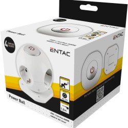 Entac Πολύπριζο 4 Θέσεων Με Διακοπτή Μπάλα 3G1.5 1.5m Entac Πολύπριζο 4 Θέσεων Με Διακοπτή Μπάλα 3G1.5 1.5m
