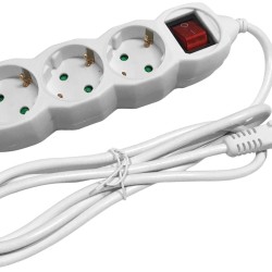 Entac Πολύπριζο 3 Θέσεων με Διακόπτη 3x1.5mm 1.5m Entac Πολύπριζο 3 Θέσεων με Διακόπτη 3x1.5mm 1.5m