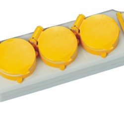 Entac Πολύπριζο με Διακόπτη 3 Θέσεων Στεγανό IP44 3G1.5 1.5m