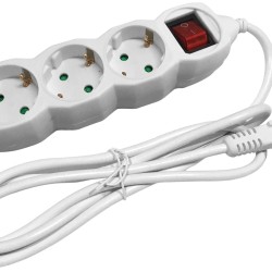 Entac Πολύπριζο 3 Θέσεων με Διακόπτη 3G1.5 3m Entac Πολύπριζο 3 Θέσεων με Διακόπτη 3G1.5 3m