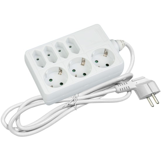 Entac Πολύπριζο 7 Θέσεων 3x16A 4x2.5A 3G1.5 1.5m Entac Πολύπριζο 7 Θέσεων 3x16A 4x2.5A 3G1.5 1.5m
