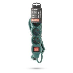 Entac Πολύπριζο 4 Θέσεων με Διακόπτη S1 3G1.5 Πράσινο 5m Entac Πολύπριζο 4 Θέσεων με Διακόπτη S1 3G1.5 Πράσινο 5m