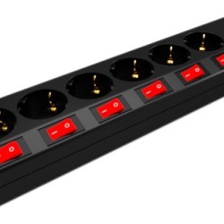 Entac Πολύπριζο Προστασίας 6 Θέσεων με Ξεχωριστούς Διακόπτες και Προστασίας Υπέρτασης 3G1.5 1.5m Entac Πολύπριζο Προστασίας 6 Θέσεων με Ξεχωριστούς Διακόπτες και Προστασίας Υπέρτασης 3G1.5 1.5m