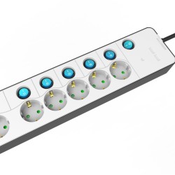 Entac Πολύπριζο 6 Θέσεων με Ξεχωριστούς Διακόπτες 3G1.5 1.5m Entac Πολύπριζο 6 Θέσεων με Ξεχωριστούς Διακόπτες 3G1.5 1.5m