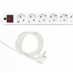 Entac Πολύπριζο Προστασίας 6 Θέσεων Με Διακόπτη 3x1.5mm 1.8m