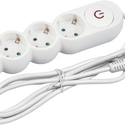 Entac Πολύπριζο Design 4 Θέσεων με Διακόπτη 3G1.5 1.5m