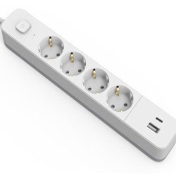 Entac Πολύπριζο 4 Θέσεων Με Διακόπτη D2 1.5m 1xUSB-A x 1xUSB-C 3G1.5 Entac Πολύπριζο 4 Θέσεων Με Διακόπτη D2 1.5m 1xUSB-A x 1xUSB-C 3G1.5