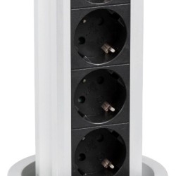 Entac Πολύπριζο 4 Θέσεων Κατακόρυφο 3G1.5 1.5m