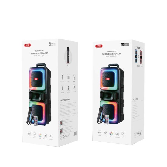 XO F55 Boat Διπλό Ηχείο Bluetooth 8' Horn RGB 20W