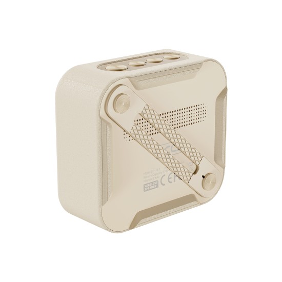 XO F63 Joy Φορητό Bluetooth Ηχείο FM-Radio 5W Μπεζ