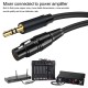 3.5mm 3 poles - XLR female audio cable 2m