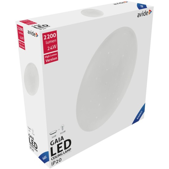 Avide LED Μοντέρνα Πλαφονιέρα Οροφής Gaia 24W 380*105.0mm Ψυχρό 6400K Avide LED Μοντέρνα Πλαφονιέρα Οροφής Gaia 24W 380*105.0mm Ψυχρό 6400K