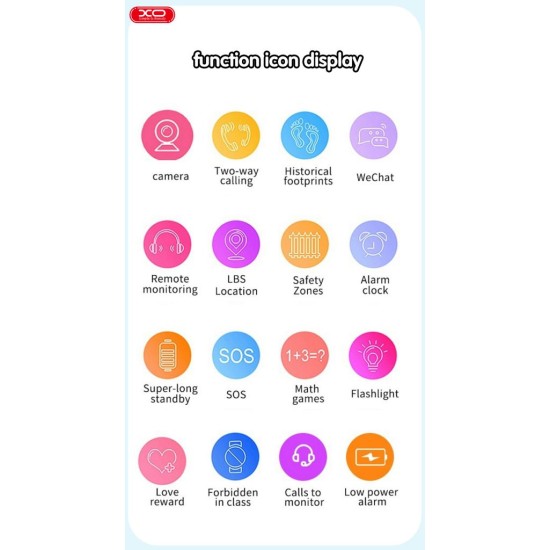 XO H100 Παιδικό Smart Watch 2G Μπλέ XO H100 Παιδικό Smart Watch 2G Μπλέ