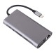 Μετατροπέας 11in1 RJ45 USBx4 VGA HDMIPD SD TF Audio Μετατροπέας 11in1 RJ45 USBx4 VGA HDMIPD SD TF Audio