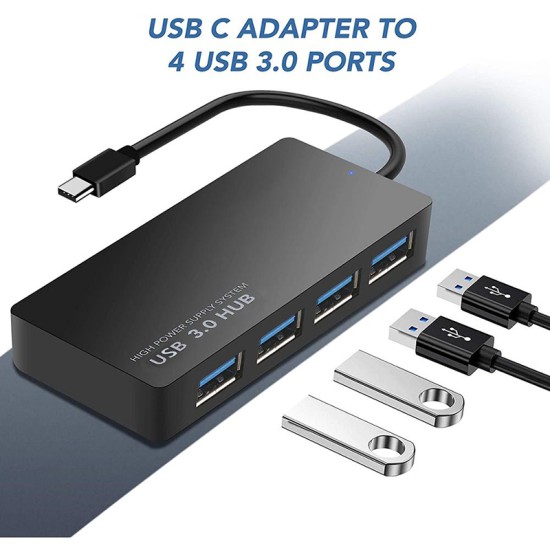 Μετατροπέας USB C Docking Station Hub 4 σε 1 USB 3.1 Type C σε 4 Θύρες USB 3.0 Μετατροπέας USB C Docking Station Hub 4 σε 1 USB 3.1 Type C σε 4 Θύρες USB 3.0