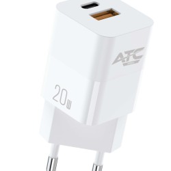 ATC-CHF5a Mini PD Fast Charger 20W Λευκό ATC-CHF5a Mini PD Fast Charger 20W Λευκό