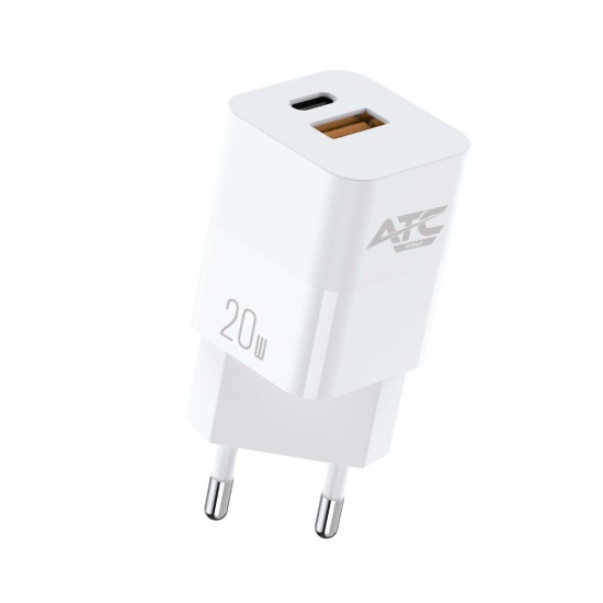 ATC-CHF5a Mini PD Fast Charger 20W Λευκό ATC-CHF5a Mini PD Fast Charger 20W Λευκό