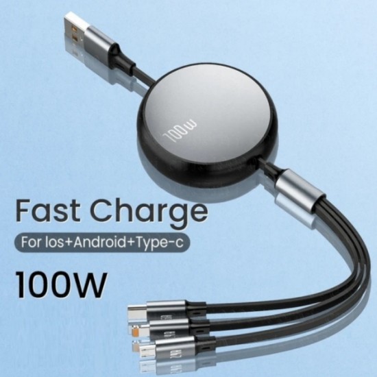 ATC-C3in1 Καλώδιο Πολλαπλής Φόρτισης Lightning Type-C Micro ATC-C3in1 Καλώδιο Πολλαπλής Φόρτισης Lightning Type-C Micro
