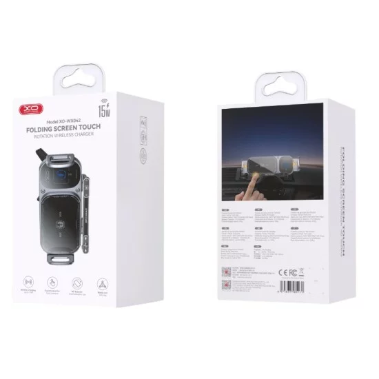 XO WX042 Βάση Κινητού Αυτοκινήτου με Ασύρματη Φόρτιση 15W