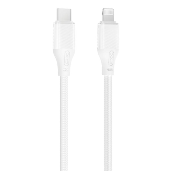XO NB-Q291A Braided Lightning σε Type-c 27W Καλώδιο Λευκό XO NB-Q291A Braided Lightning σε Type-c 27W Καλώδιο Λευκό