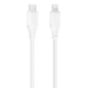 XO NB-Q291A Braided Lightning σε Type-c 27W Καλώδιο Λευκό XO NB-Q291A Braided Lightning σε Type-c 27W Καλώδιο Λευκό