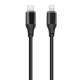 XO NB-Q291A Braided Lightning σε Type-c 27W Καλώδιο Μαύρο XO NB-Q291A Braided Lightning σε Type-c 27W Καλώδιο Μαύρο