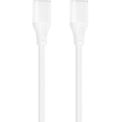 XO NB-Q291B Braided Type-c σε Type-c 60W Καλώδιο Δεδομένων Λευκό XO NB-Q291B Braided Type-c σε Type-c 60W Καλώδιο Δεδομένων Λευκό