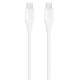 XO NB-Q291B Braided Type-c σε Type-c 60W Καλώδιο Δεδομένων Λευκό