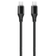 XO NB-Q291B Braided Type-c σε Type-c 60W Καλώδιο Δεδομένων Μαύρο
