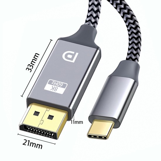 Καλώδιο Type-C to 8K 60hz DP 1.8m