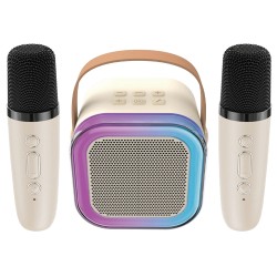 ATC-13 Ασύρματο Ηχείο Καραόκε με 2 Μικρόφωνα 5W RGB