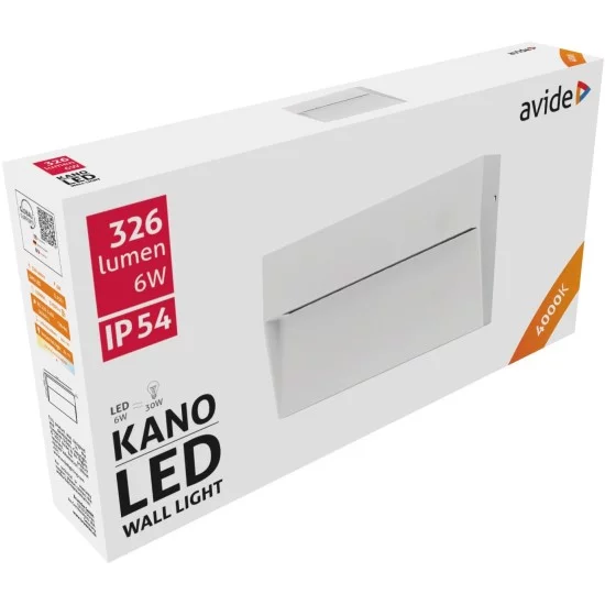 Avide Εξωτερικό Φώς Σκάλας Kano LED 6W Λευκό 4000K IP54 18cm Avide Εξωτερικό Φώς Σκάλας Kano LED 6W Λευκό 4000K IP54 18cm