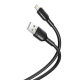 XO NB212 2.1A USB Καλώδιο για Lightning 1m Μαύρο