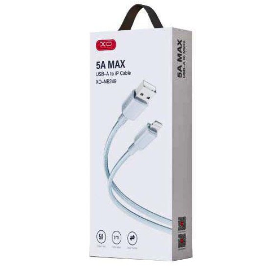 XO NB249 Καλώδιο Φόρτισης + Data Lightning 5A PVC 1m Μπλέ XO NB249 Καλώδιο Φόρτισης + Data Lightning 5A PVC 1m Μπλέ