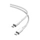 XO NB-Q250B Καλώδιο Φόρτισης + Data PD 60W Type-C to Type-C PVC 1m Λευκό XO NB-Q250B Καλώδιο Φόρτισης + Data PD 60W Type-C to Type-C PVC 1m Λευκό