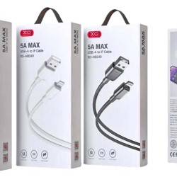 XO NB249 5A PVC Shiny Colorful Lightning Data Cable White XO NB249 5A PVC Shiny Colorful Lightning Data Cable White