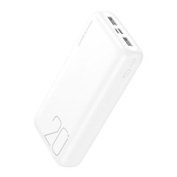 XO PR183 Light Display Power Bank 20000mAh Λευκό