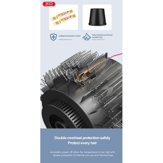 XO CF2 1600W Πιστολάκι Μαλλιών Ταξιδίου Μπλέ XO CF2 1600W Πιστολάκι Μαλλιών Ταξιδίου Μπλέ